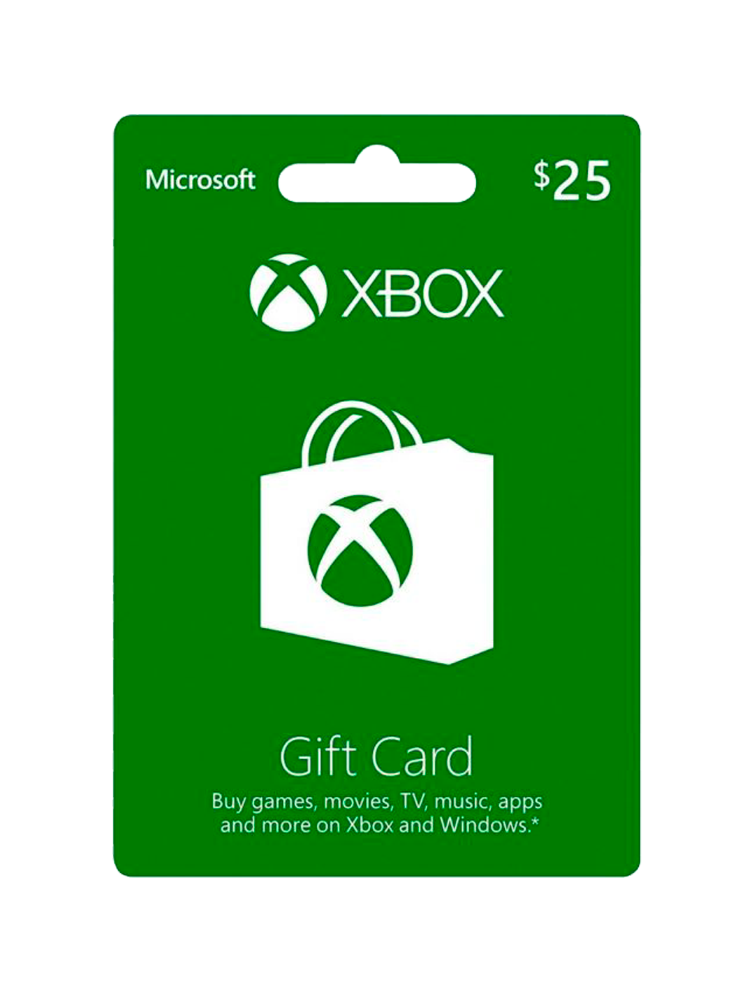 Tarjeta de regalo Xbox $25
