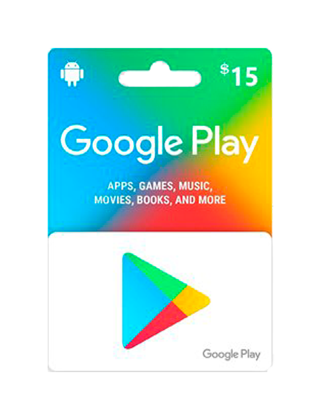 Tarjeta de Regalo Google Play $15