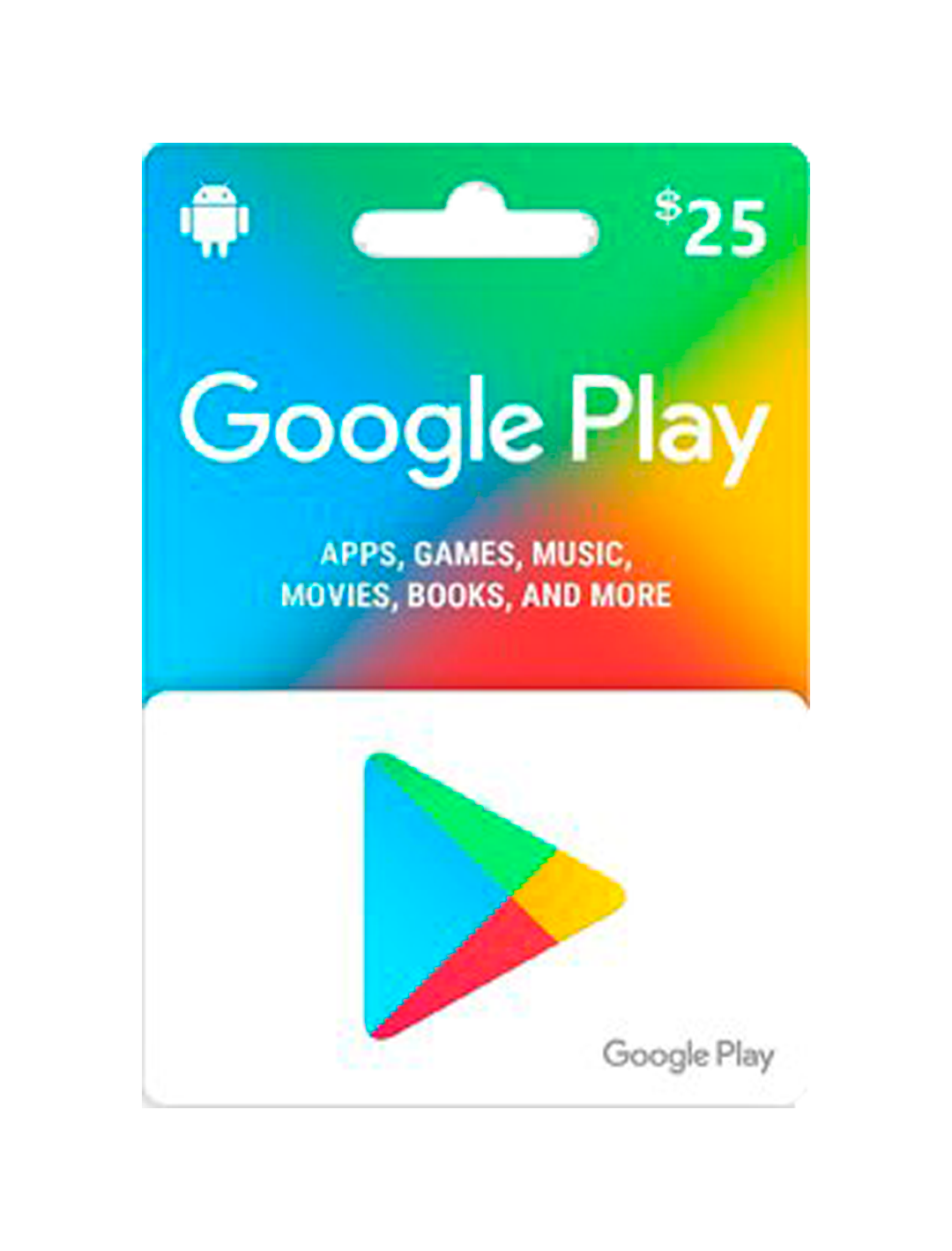 Tarjeta de Regalo Google Play $25