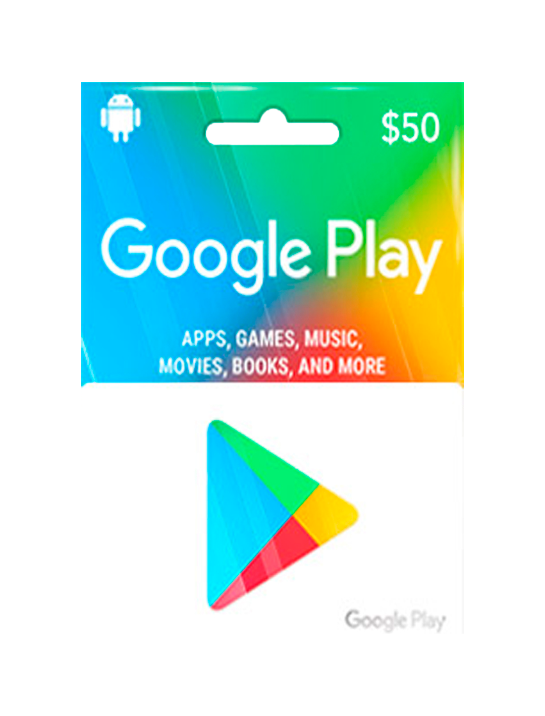 Tarjeta de Regalo Google Play $50